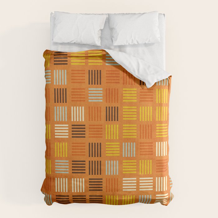 Geometric Modern Abstract Pattern Unique MCM Decor Duvet Cover Gallery Image 6
