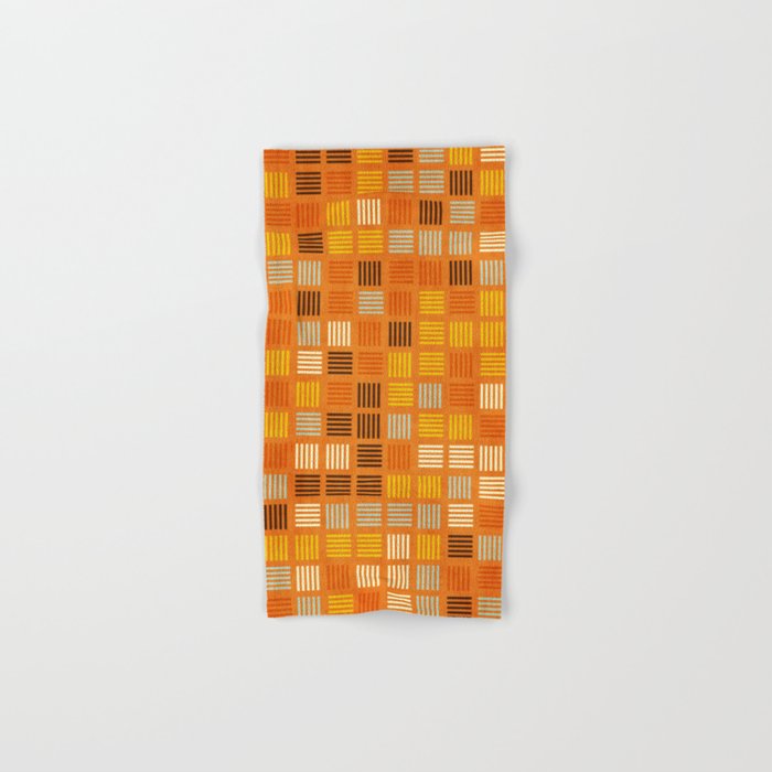 Geometric Modern Abstract Pattern Unique MCM Decor Bath Towel Gallery Image 1