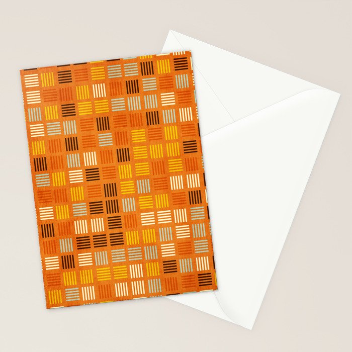 Geometric Modern Abstract Pattern Unique MCM Decor Stationery Card Gallery Image 2