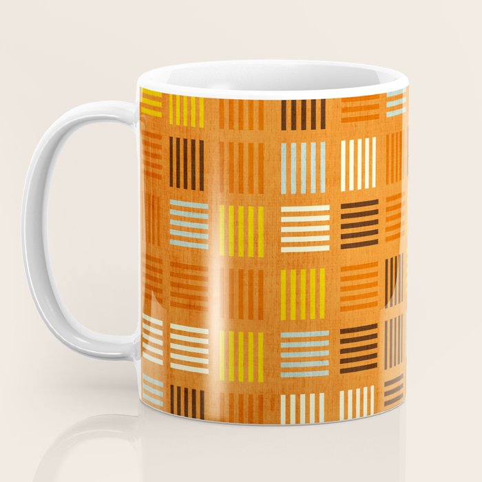 Geometric Modern Abstract Pattern Unique MCM Decor Coffee Mug Gallery Image 3