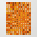 Geometric Modern Abstract Pattern Unique MCM Decor Poster Gallery Image 4