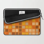 Geometric Modern Abstract Pattern Unique MCM Decor Laptop Sleeve Gallery Image 2