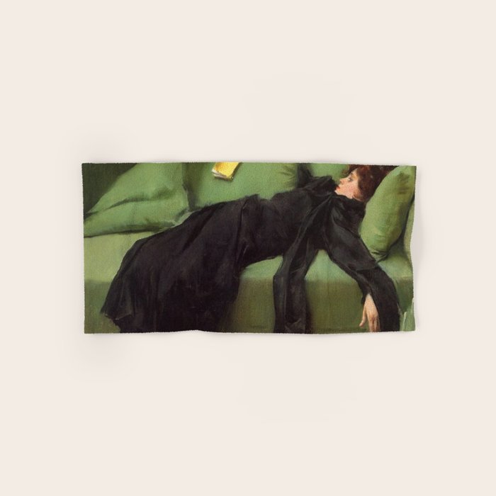 A Decadent Girl - Ramon Casas Bath Towel Gallery Image 1