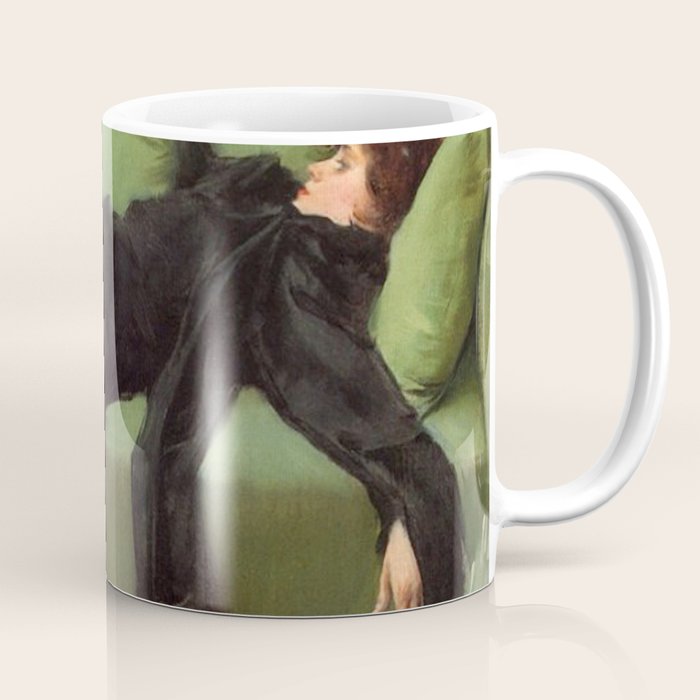 A Decadent Girl - Ramon Casas Coffee Mug Gallery Image 1