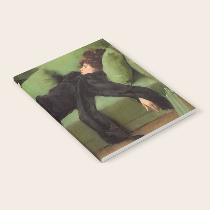 A Decadent Girl - Ramon Casas Notebook Gallery Image 2