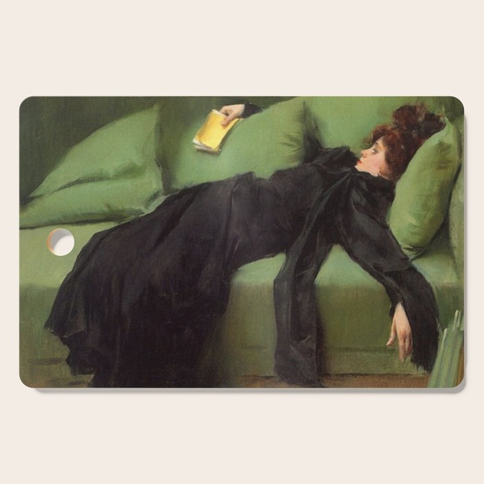 A Decadent Girl - Ramon Casas Cutting Board Gallery Image 1