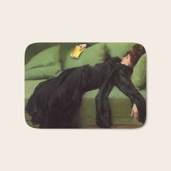 A Decadent Girl - Ramon Casas Bath Mat Gallery Image 1