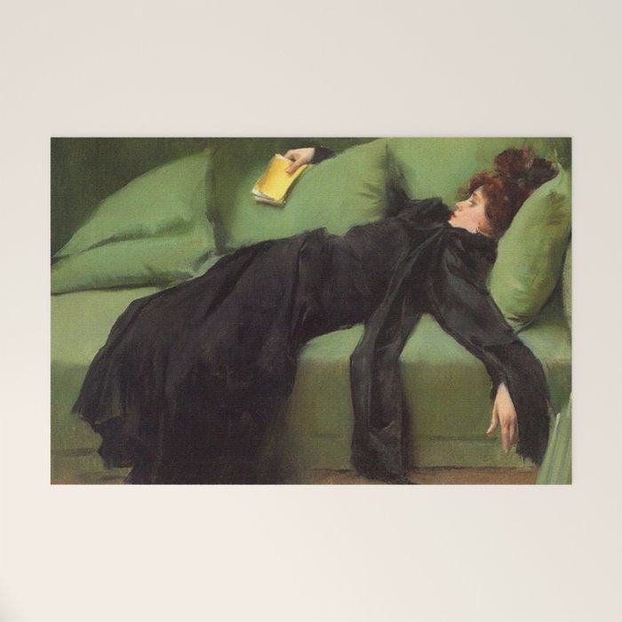 A Decadent Girl - Ramon Casas Welcome Mat Gallery Image 1