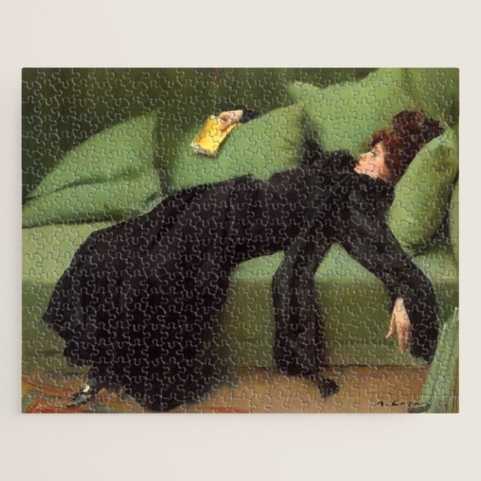A Decadent Girl - Ramon Casas Jigsaw Puzzle Gallery Image 1