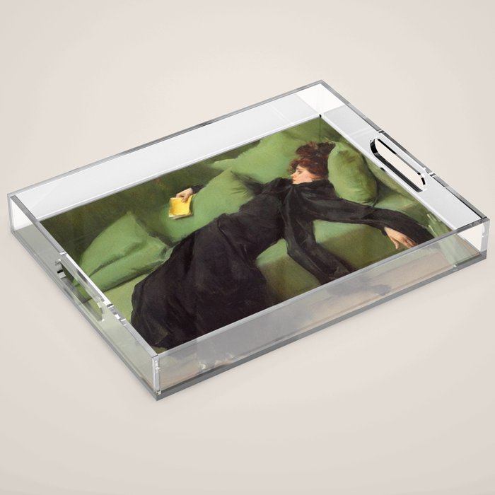 A Decadent Girl - Ramon Casas Acrylic Tray Gallery Image 1