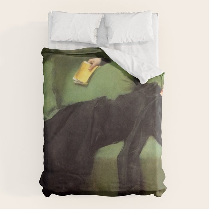 A Decadent Girl - Ramon Casas Duvet Cover Gallery Image 1