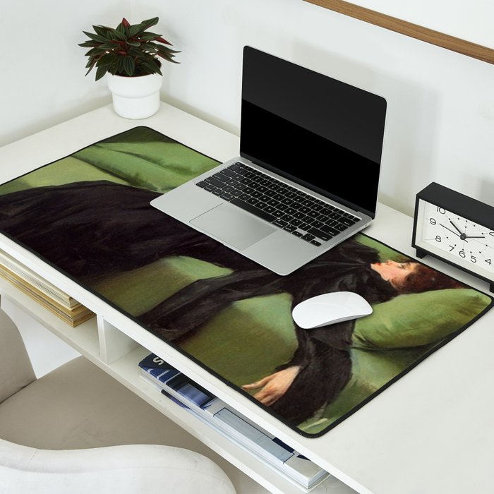 A Decadent Girl - Ramon Casas Desk Mat Gallery Image 2