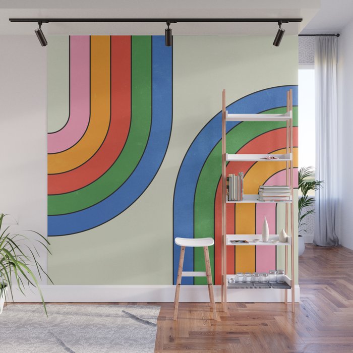 Retro Candy Arches Wall Mural Gallery Image 1