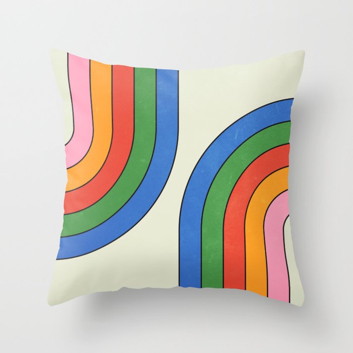 Retro Candy Arches Throw Pillow Gallery Image 6