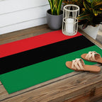 Pan African UNIA Flag Outdoor Rug Gallery Image 2