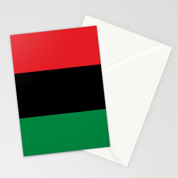Pan African UNIA Flag Stationery Card Gallery Image 2