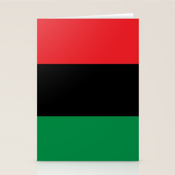 Pan African UNIA Flag Stationery Card Gallery Image 2