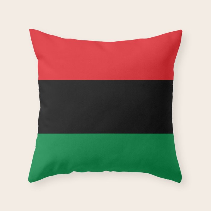 Pan African UNIA Flag Throw Pillow Gallery Image 1