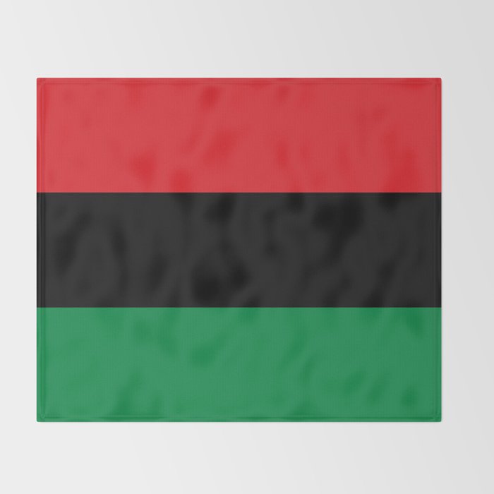 Pan African UNIA Flag Throw Blanket Gallery Image 2