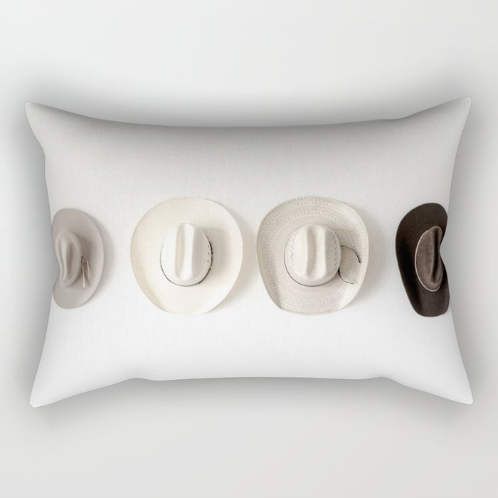 Cowboy Hat Wall Rectangular Pillow Gallery Image 1
