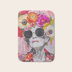 Ageless Glamour And Grace Unbound Female Portrait With Flowers Bath Mat Gallery Image 1