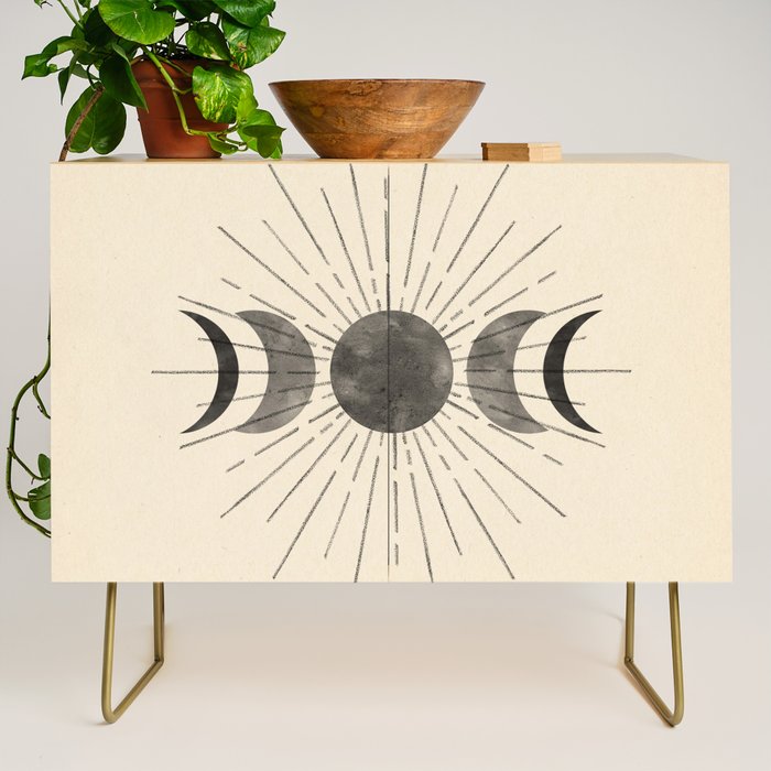 Boho sun and moon Credenza Gallery Image 1
