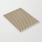 Chocolate Brown and Cream Checkerboard Squares Notebook Gallery Image 3
