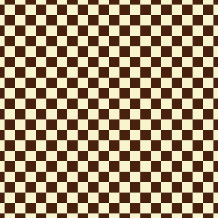 Chocolate Brown and Cream Checkerboard Squares Coffee Mug Gallery Image 2