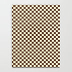 Chocolate Brown and Cream Checkerboard Squares Notebook Gallery Image 4