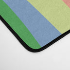 Retro Liquid Swirl Bright Pop Colorful Abstract Pattern in Spring Blue Green Lime Pink Orange Desk Mat Gallery Image 4