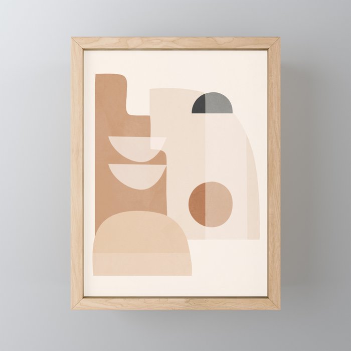Abstract Minimal Shapes 5 Mini Art Print Gallery Image 1