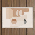 Abstract Minimal Shapes 5 Outdoor Rug Gallery Image 1