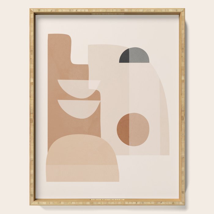 Abstract Minimal Shapes 5 Serving Tray Gallery Image 1
