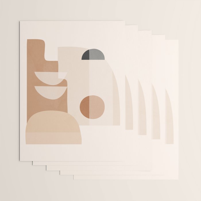 Abstract Minimal Shapes 5 Wrapping Paper Gallery Image 3