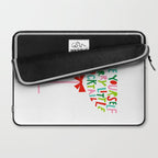 Have Yourself a Merry Little Cocktail - Festive Cocktail Typography Laptop Sleeve Gallery Image 2