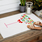 Have Yourself a Merry Little Cocktail - Festive Cocktail Typography Outdoor Rug Gallery Image 2