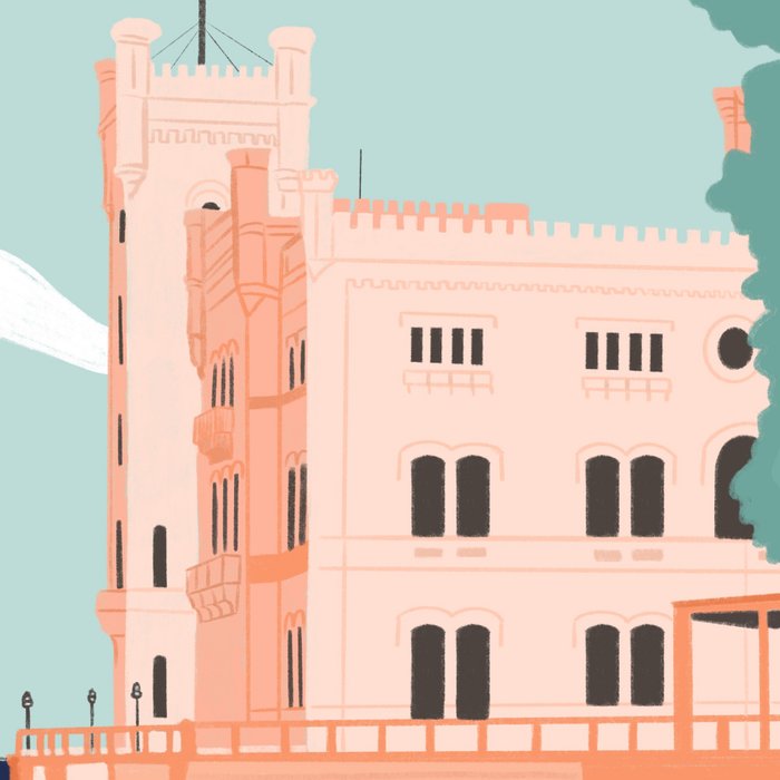 Trieste Castle, Italy Coffee Mug Gallery Image 2
