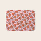 Heart Bow Print Bath Mat Gallery Image 1