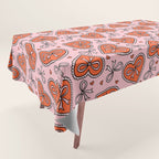 Heart Bow Print Tablecloth Gallery Image 1