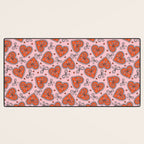 Heart Bow Print Desk Mat Gallery Image 3
