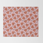 Heart Bow Print Throw Blanket Gallery Image 2