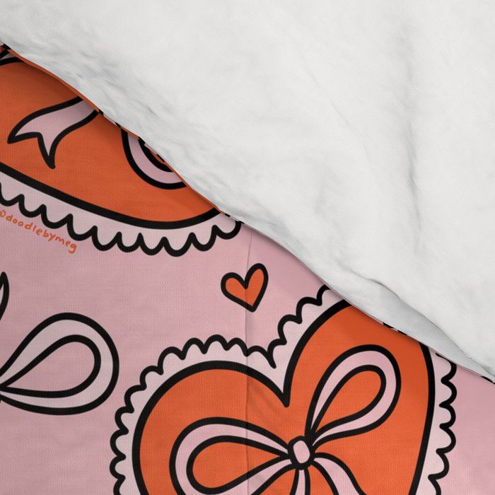 Heart Bow Print Comforter Gallery Image 4