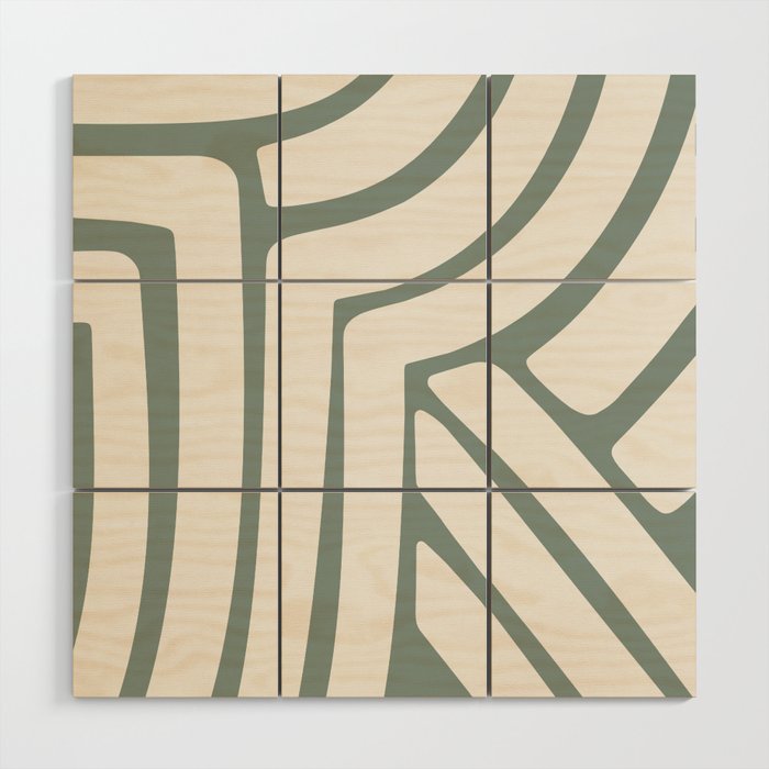 Abstract Stripes LXVI Wood Wall Art Gallery Image 1