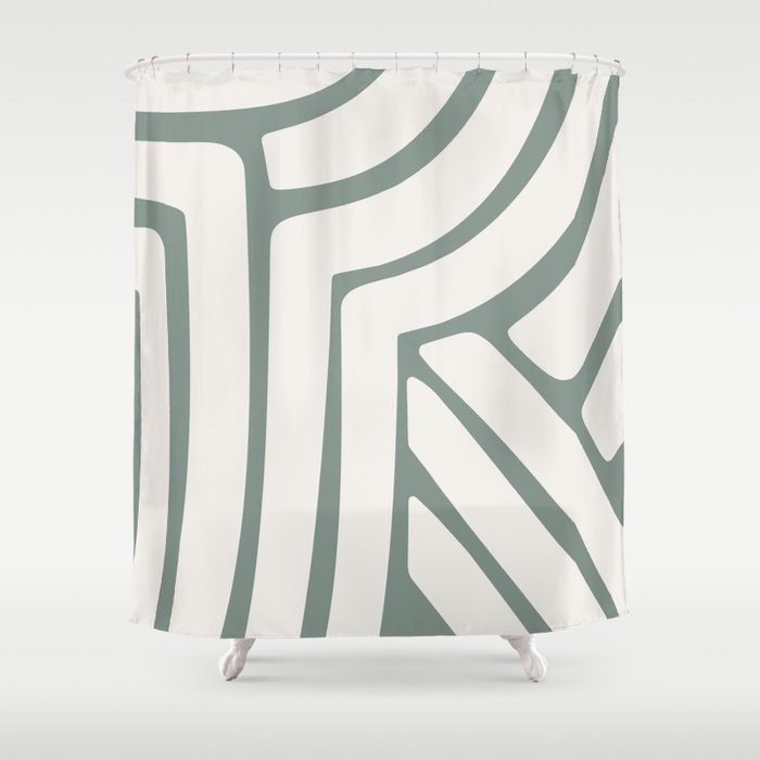 Abstract Stripes LXVI Shower Curtain Gallery Image 1