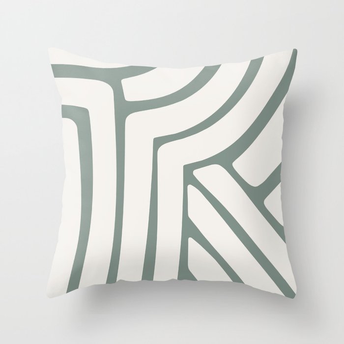 Abstract Stripes LXVI Throw Pillow Gallery Image 1