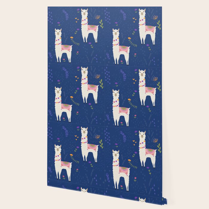 Llama on Blue Wallpaper Gallery Image 2