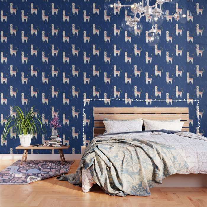 Llama on Blue Wallpaper Gallery Image 3