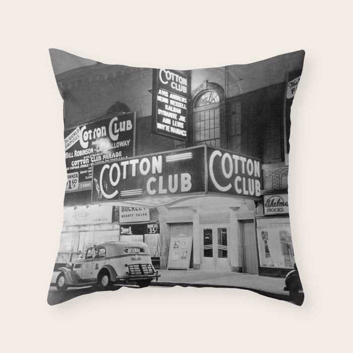 African American Harlem Renaissance Cotton Club Jazz Age Photograph Throw Pillow Gallery Image 1