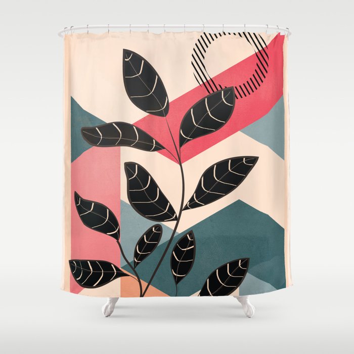 Tropical Geometry 12 Shower Curtain Gallery Image 1