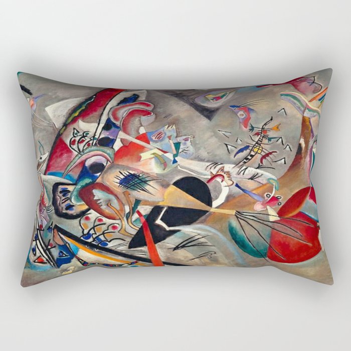 Wassily Kandinsky In the Grey, 1919  Rectangular Pillow Gallery Image 2